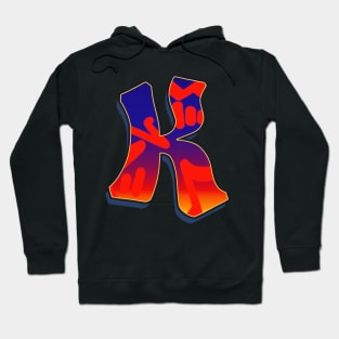 Letter K - Night Sky Hoodie